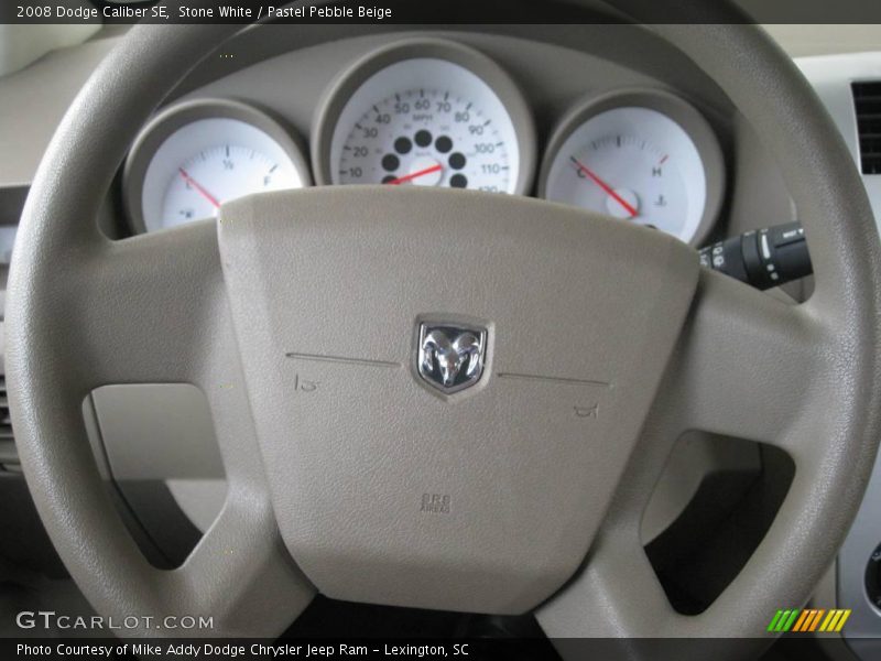 Stone White / Pastel Pebble Beige 2008 Dodge Caliber SE