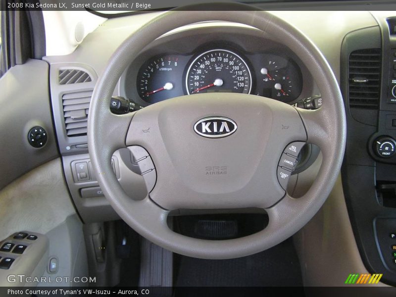 Sunset Gold Metallic / Beige 2008 Kia Sedona LX