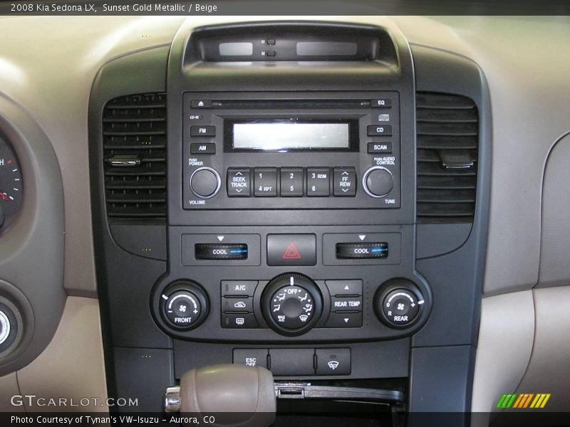 Sunset Gold Metallic / Beige 2008 Kia Sedona LX