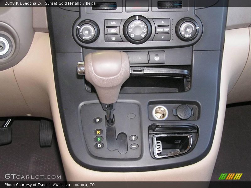Sunset Gold Metallic / Beige 2008 Kia Sedona LX