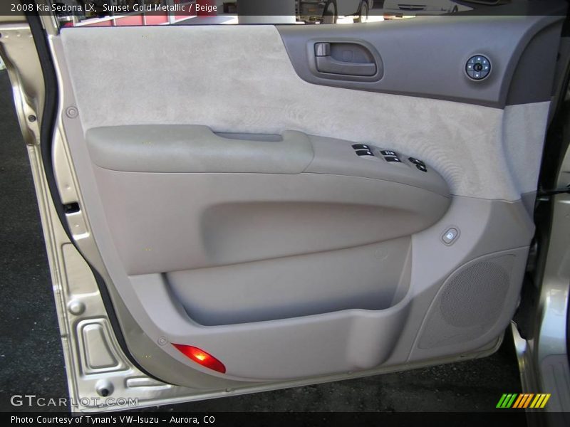 Sunset Gold Metallic / Beige 2008 Kia Sedona LX