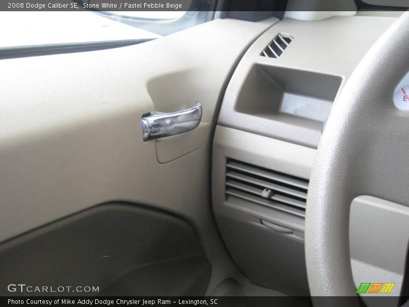 Stone White / Pastel Pebble Beige 2008 Dodge Caliber SE