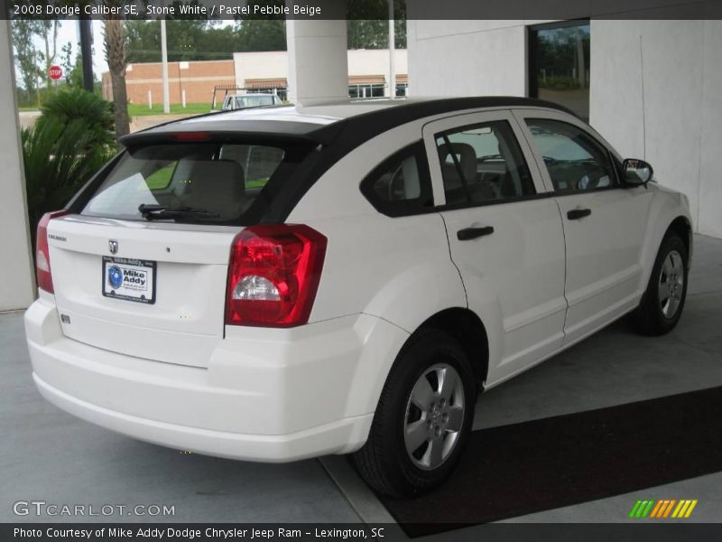 Stone White / Pastel Pebble Beige 2008 Dodge Caliber SE
