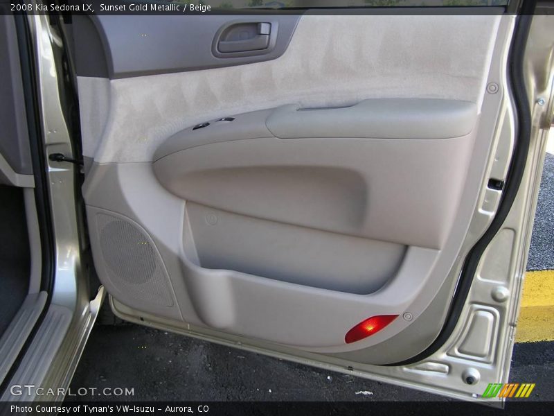 Sunset Gold Metallic / Beige 2008 Kia Sedona LX