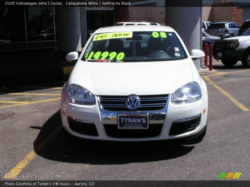 Campanella White / Anthracite Black 2008 Volkswagen Jetta S Sedan