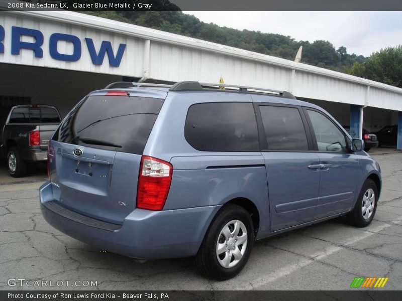 Glacier Blue Metallic / Gray 2008 Kia Sedona LX