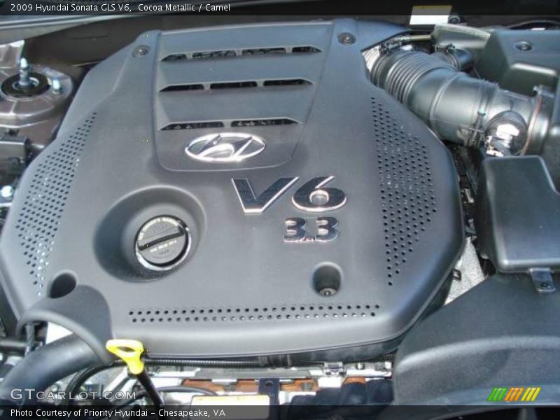 Cocoa Metallic / Camel 2009 Hyundai Sonata GLS V6