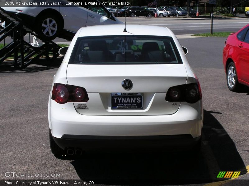 Campanella White / Anthracite Black 2008 Volkswagen Jetta S Sedan