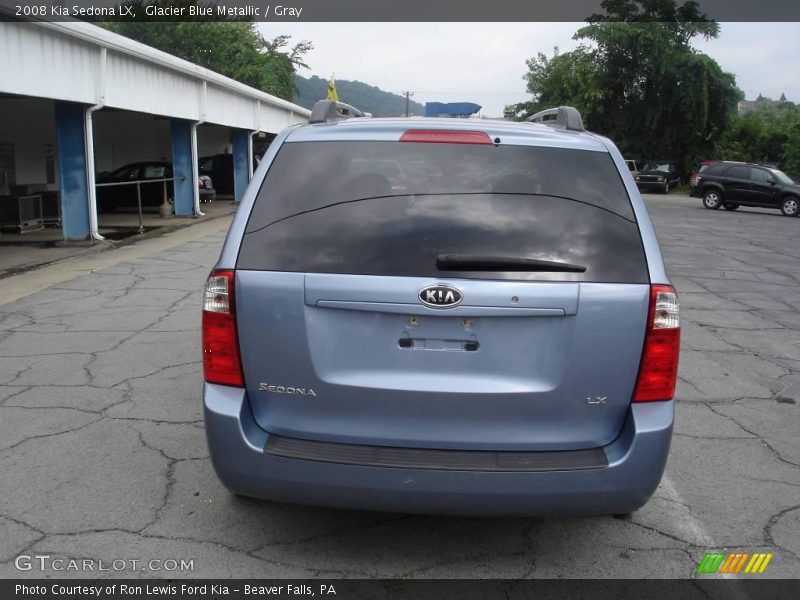 Glacier Blue Metallic / Gray 2008 Kia Sedona LX