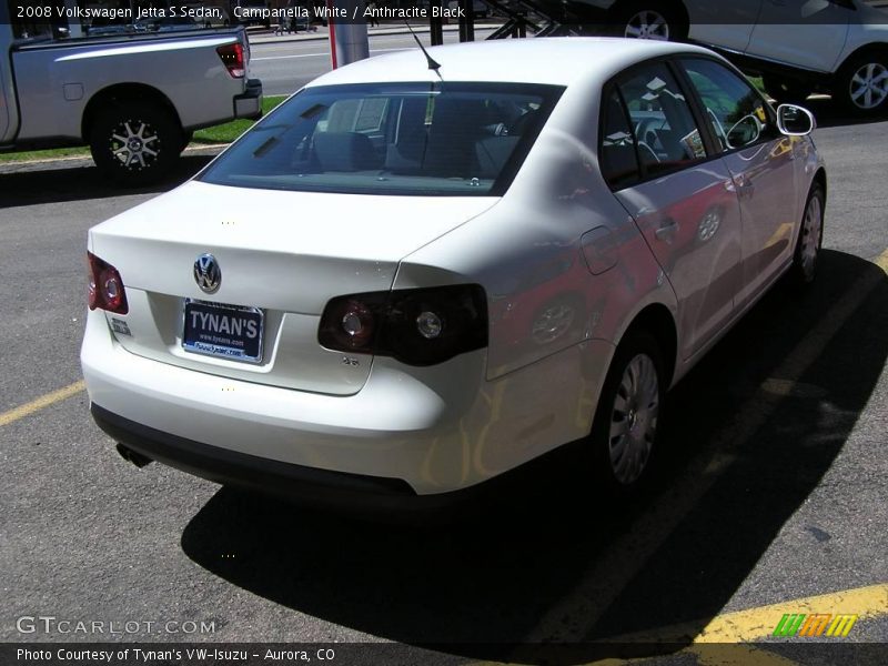Campanella White / Anthracite Black 2008 Volkswagen Jetta S Sedan