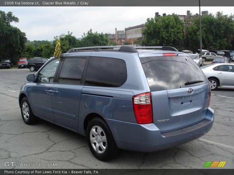 Glacier Blue Metallic / Gray 2008 Kia Sedona LX