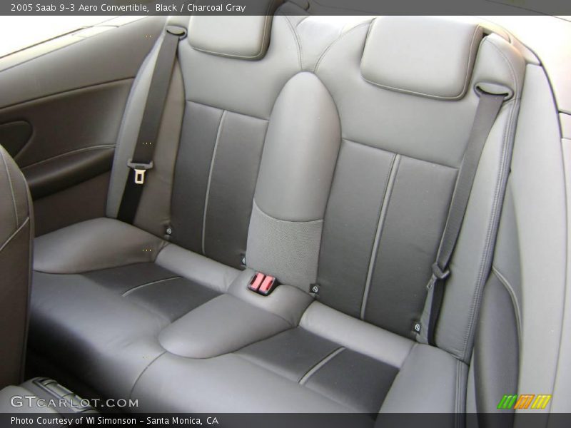 Black / Charcoal Gray 2005 Saab 9-3 Aero Convertible