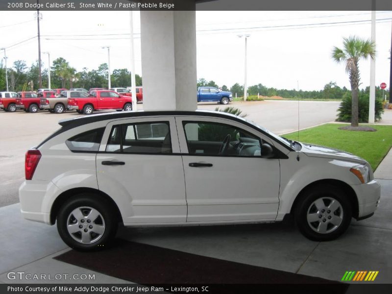 Stone White / Pastel Pebble Beige 2008 Dodge Caliber SE
