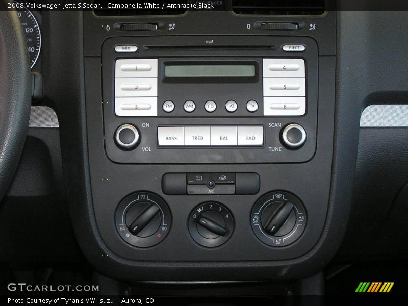 Campanella White / Anthracite Black 2008 Volkswagen Jetta S Sedan