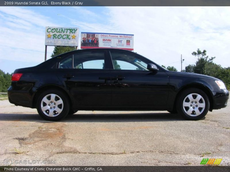 Ebony Black / Gray 2009 Hyundai Sonata GLS