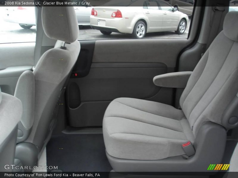 Glacier Blue Metallic / Gray 2008 Kia Sedona LX