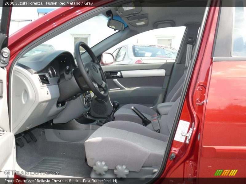 Fusion Red Metallic / Grey 2008 Suzuki Forenza