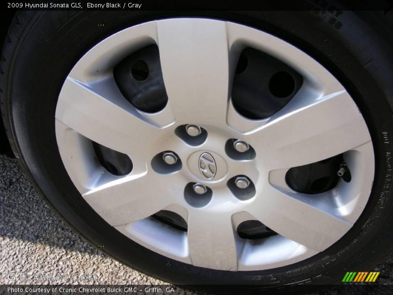 Ebony Black / Gray 2009 Hyundai Sonata GLS