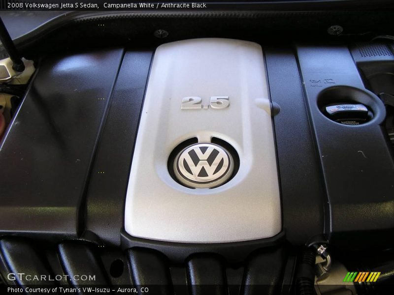 Campanella White / Anthracite Black 2008 Volkswagen Jetta S Sedan