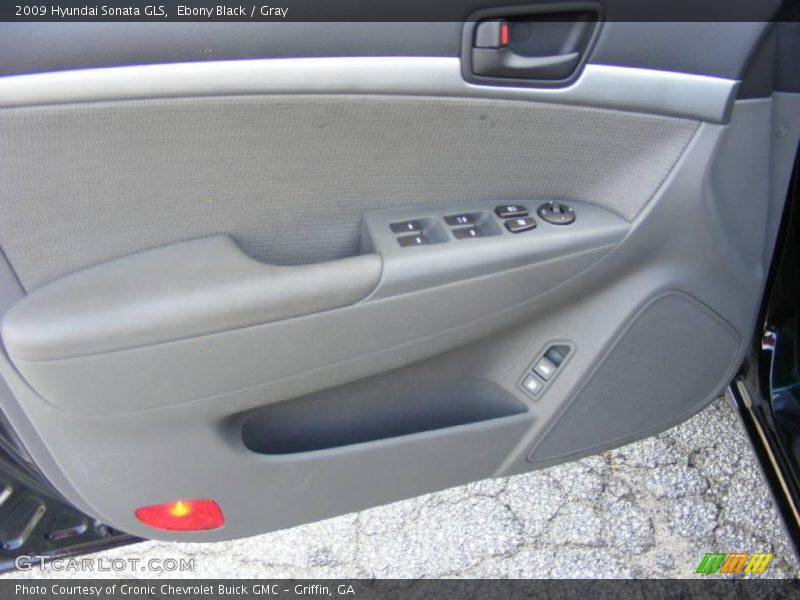 Ebony Black / Gray 2009 Hyundai Sonata GLS
