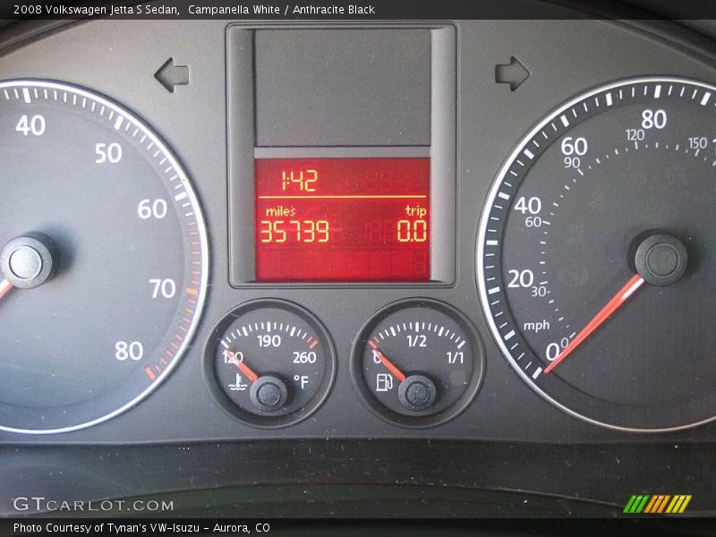 Campanella White / Anthracite Black 2008 Volkswagen Jetta S Sedan