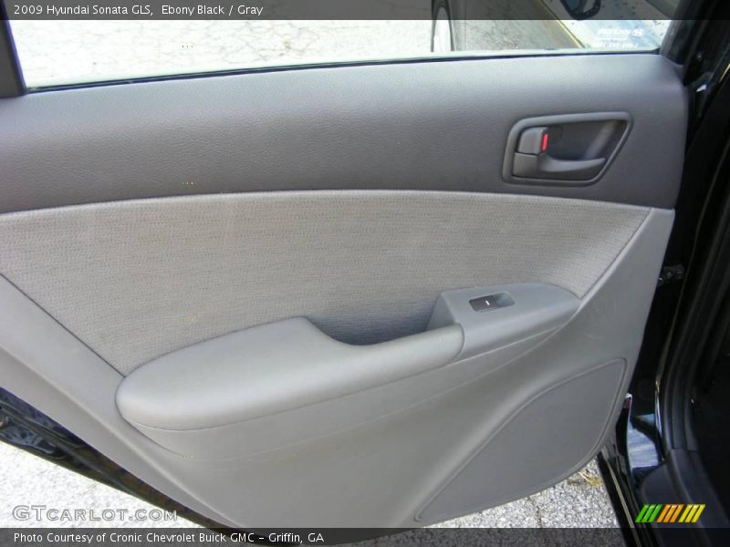 Ebony Black / Gray 2009 Hyundai Sonata GLS