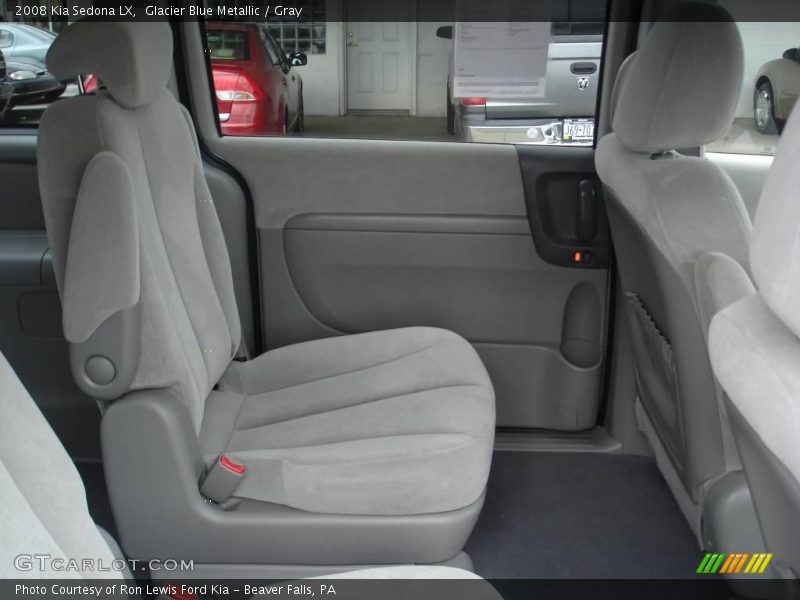 Glacier Blue Metallic / Gray 2008 Kia Sedona LX