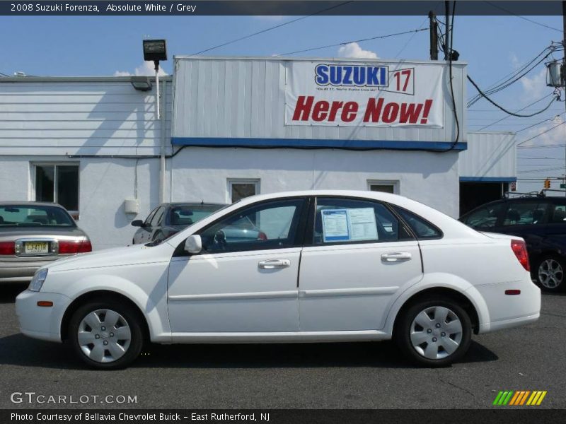 Absolute White / Grey 2008 Suzuki Forenza