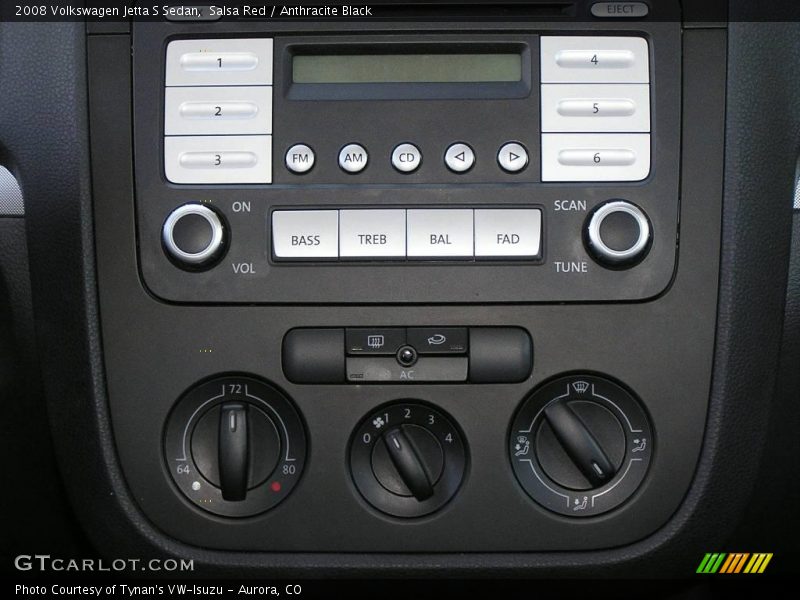 Salsa Red / Anthracite Black 2008 Volkswagen Jetta S Sedan