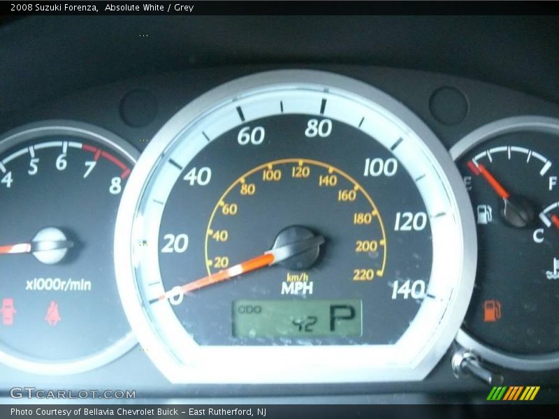 Absolute White / Grey 2008 Suzuki Forenza