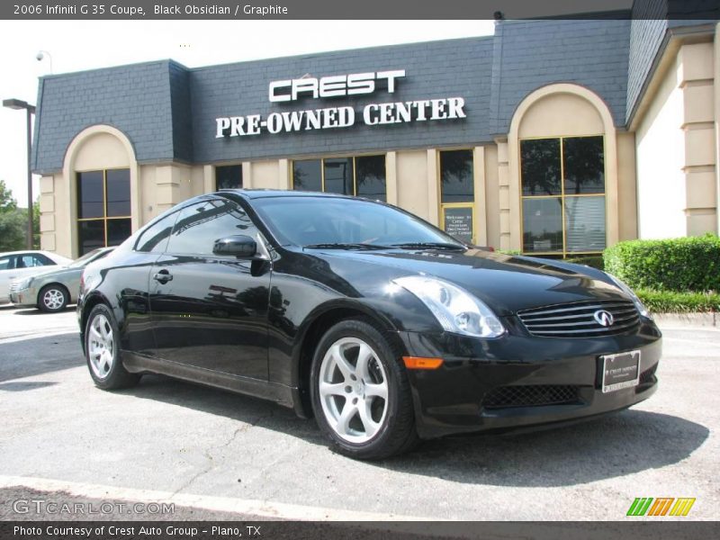 Black Obsidian / Graphite 2006 Infiniti G 35 Coupe