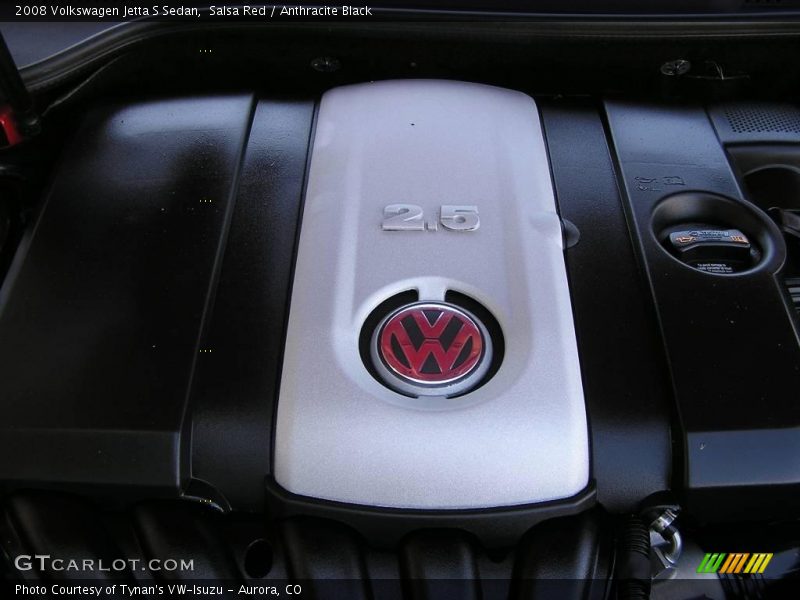 Salsa Red / Anthracite Black 2008 Volkswagen Jetta S Sedan