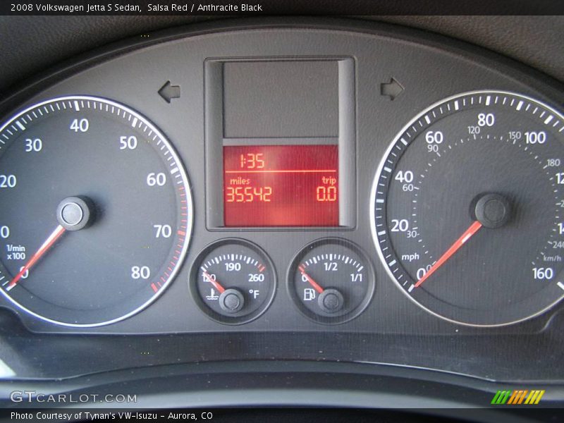 Salsa Red / Anthracite Black 2008 Volkswagen Jetta S Sedan