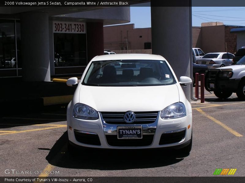 Campanella White / Anthracite Black 2008 Volkswagen Jetta S Sedan