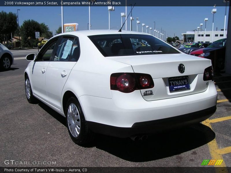 Campanella White / Anthracite Black 2008 Volkswagen Jetta S Sedan