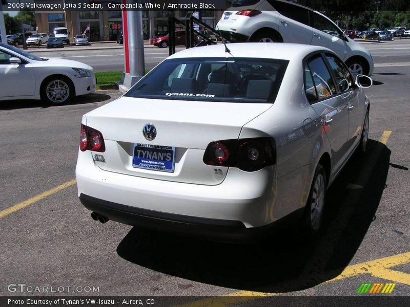Campanella White / Anthracite Black 2008 Volkswagen Jetta S Sedan