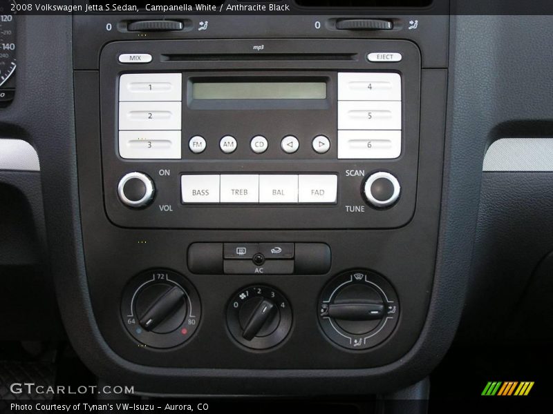 Campanella White / Anthracite Black 2008 Volkswagen Jetta S Sedan