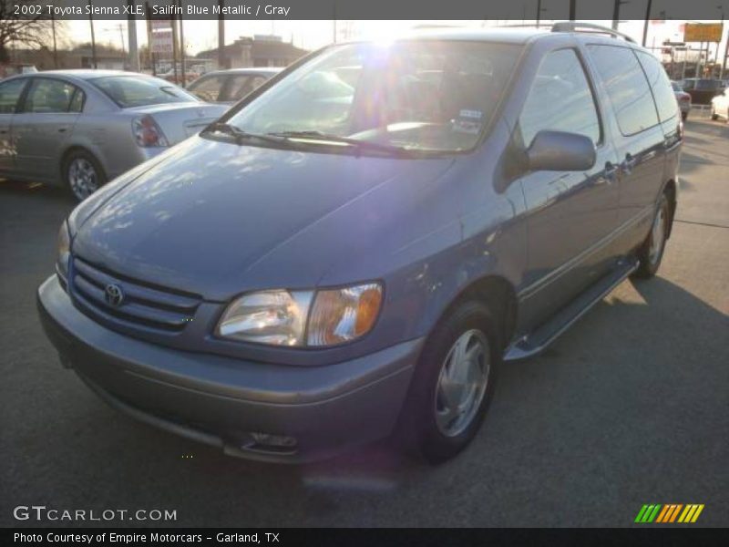 Sailfin Blue Metallic / Gray 2002 Toyota Sienna XLE