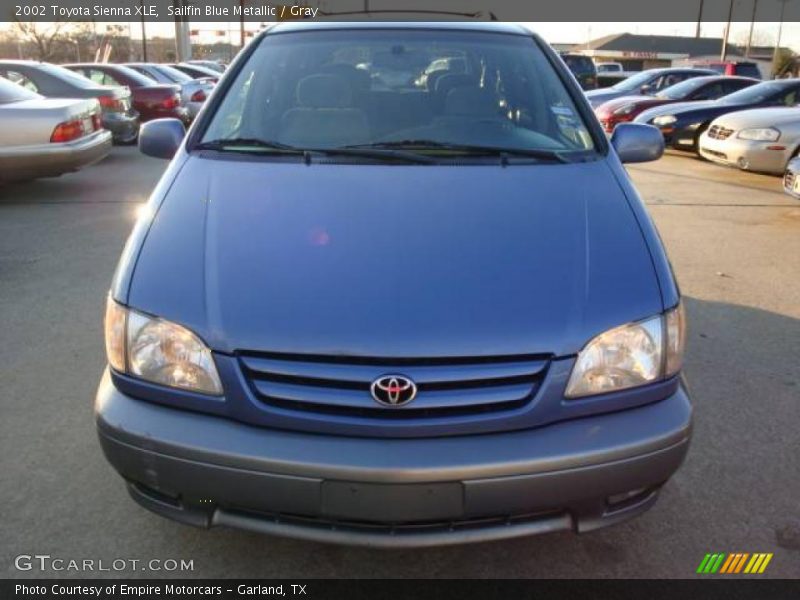 Sailfin Blue Metallic / Gray 2002 Toyota Sienna XLE