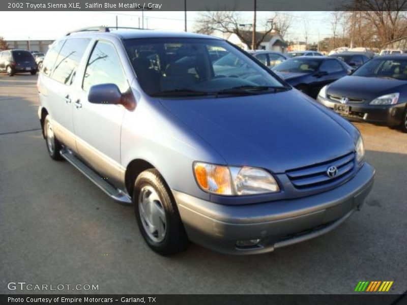 Sailfin Blue Metallic / Gray 2002 Toyota Sienna XLE