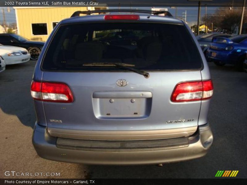 Sailfin Blue Metallic / Gray 2002 Toyota Sienna XLE