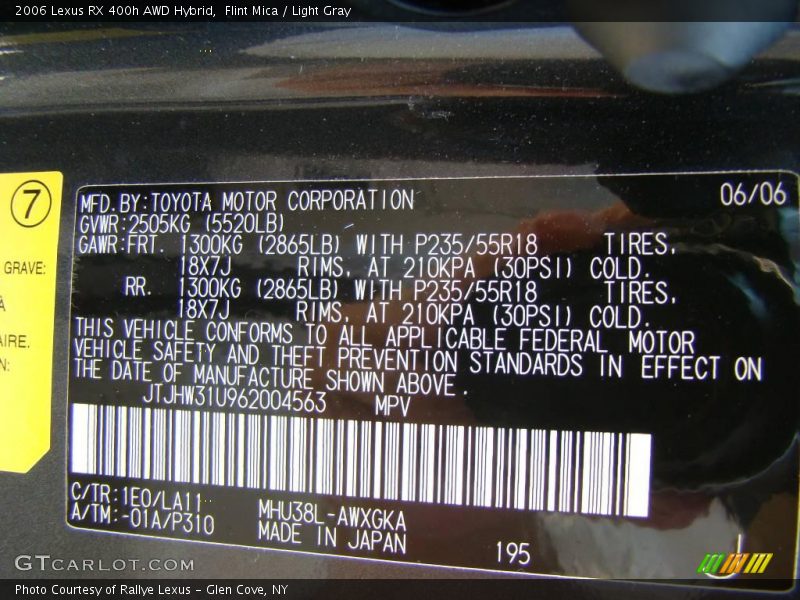Flint Mica / Light Gray 2006 Lexus RX 400h AWD Hybrid