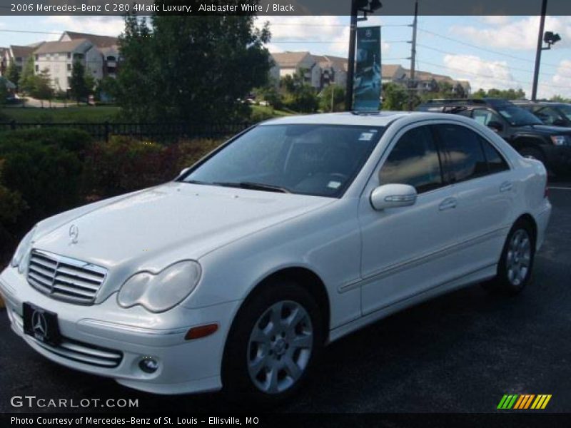 Alabaster White / Black 2006 Mercedes-Benz C 280 4Matic Luxury
