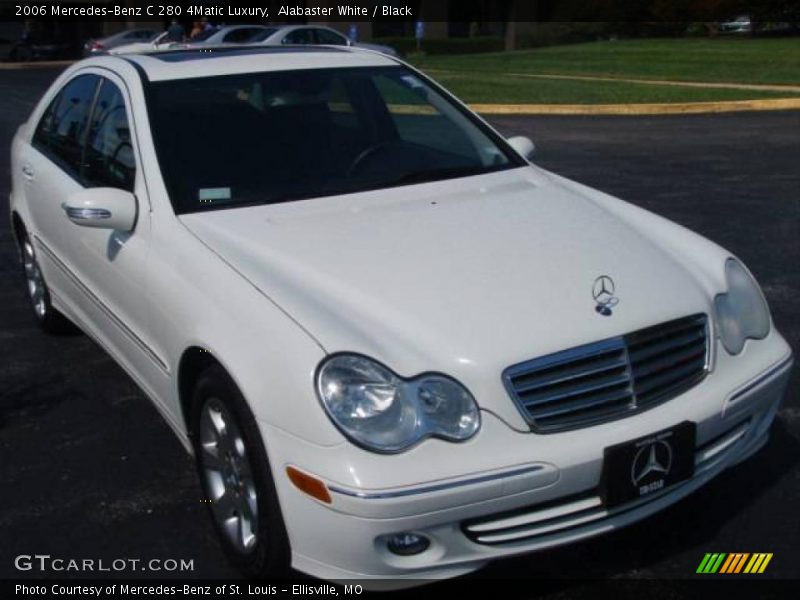 Alabaster White / Black 2006 Mercedes-Benz C 280 4Matic Luxury