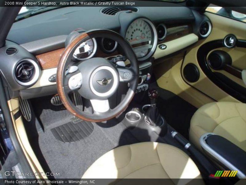 Astro Black Metallic / Gravity Tuscan Beige 2008 Mini Cooper S Hardtop