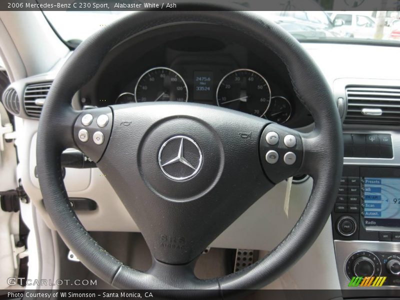 Alabaster White / Ash 2006 Mercedes-Benz C 230 Sport