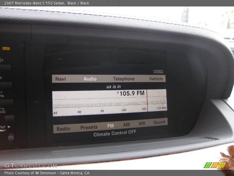 Black / Black 2007 Mercedes-Benz S 550 Sedan