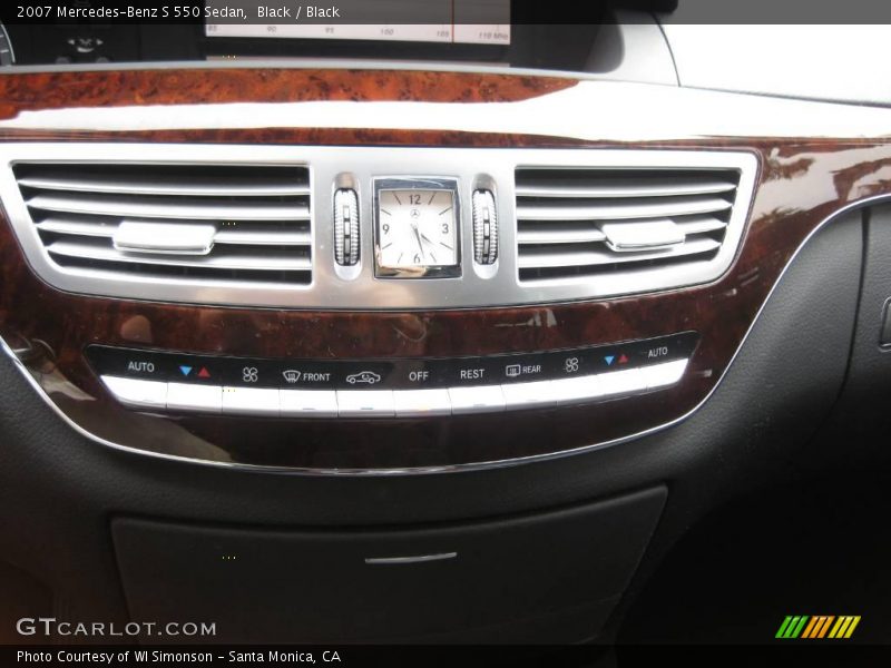Black / Black 2007 Mercedes-Benz S 550 Sedan