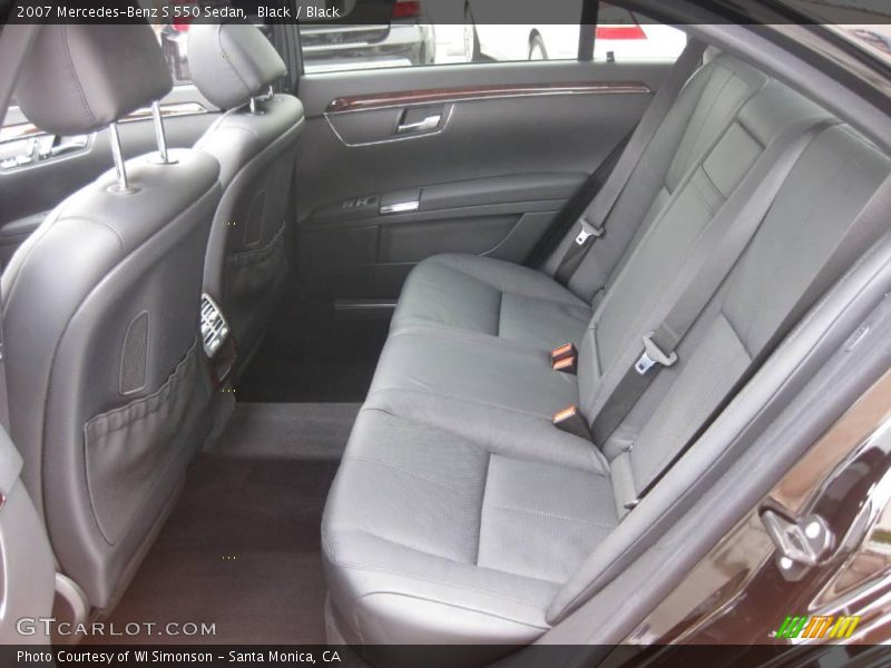 Black / Black 2007 Mercedes-Benz S 550 Sedan