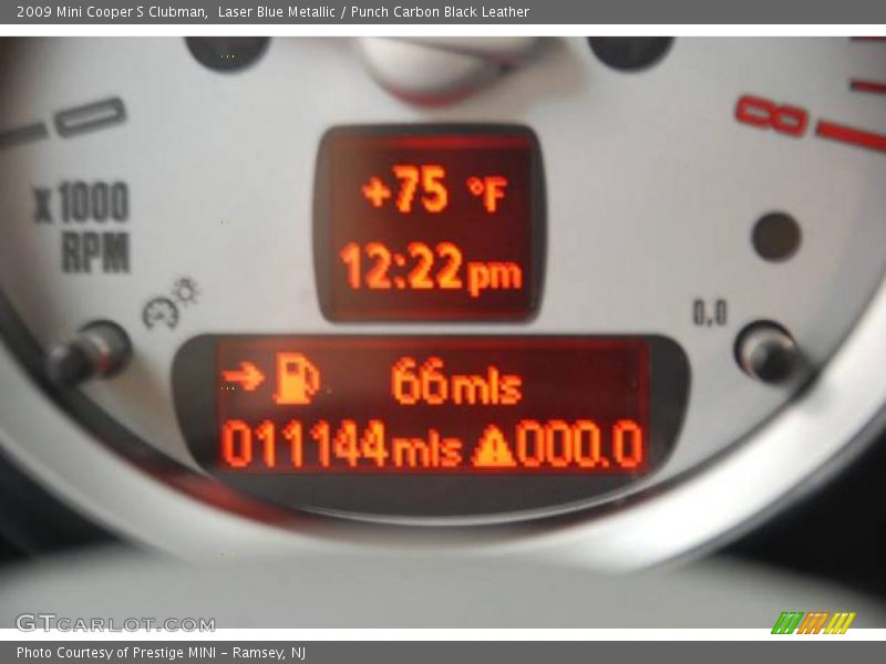 Laser Blue Metallic / Punch Carbon Black Leather 2009 Mini Cooper S Clubman